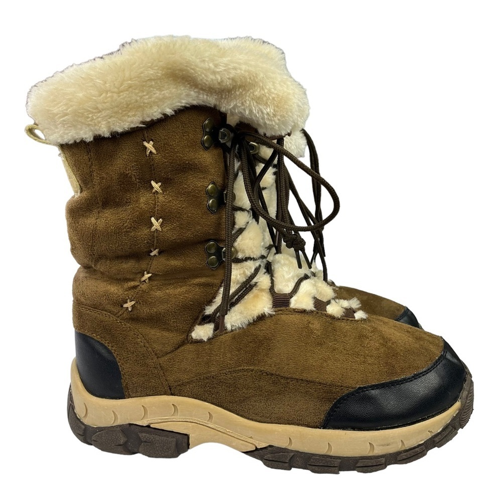 Itasca Anastasia Brown Suede Winter Snow‎ Fashion Boots Womens Size 8